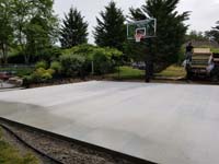 Base ready for installation of low impact Versacourt sport surface in Easton, MA.