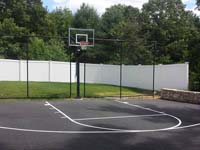 Basketball hoops and accessories like rebounders are also available for basic blacktop courts.