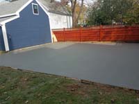 Backyard basketball court is the sort of thing you might find in Wakefield, MA or a yard like yours. Before the court surface is installed, preparing a quality base adds durability.