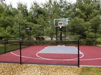 Backyard basketball in Groton, MA.