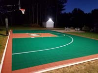 Residential basketball court in Londonderry, NH.