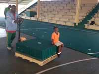 Resurfaced ABBA (Antigua and Barbuda Basketball Association) basketball court and replaced hoops at JSC Sports Complex in Piggotts, Antigua and Barbuda.